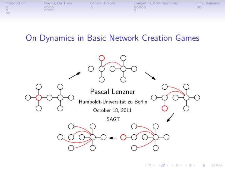 on dynamics in basic network creation games