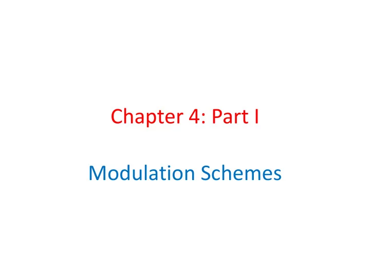 chapter 4 part i modulation schemes line codes nrz and rz