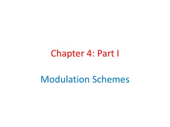 Chapter 4: Part I  Modulation Schemes  Line Codes  NRZ and RZ  pulse shapes  NRZ and RZ spectrum :