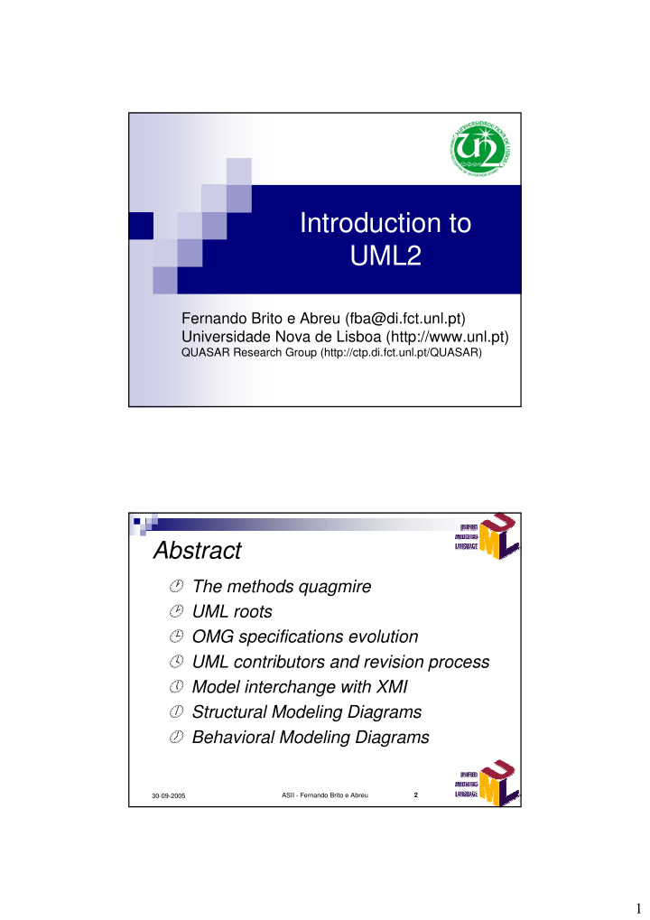 introduction to uml2
