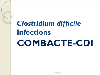 COMBACTE-CDI  24/04/2017  Participants Participant No Participant organisation name Country  1