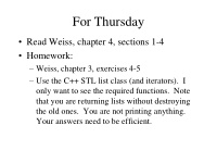 for thursday
