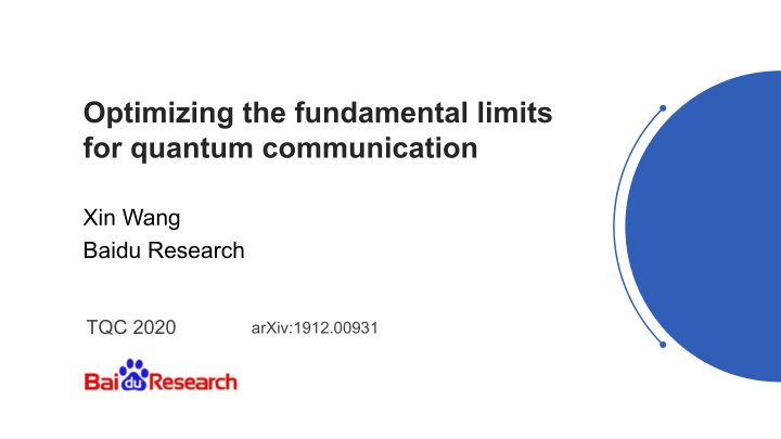 optimizing the fundamental limits for quantum