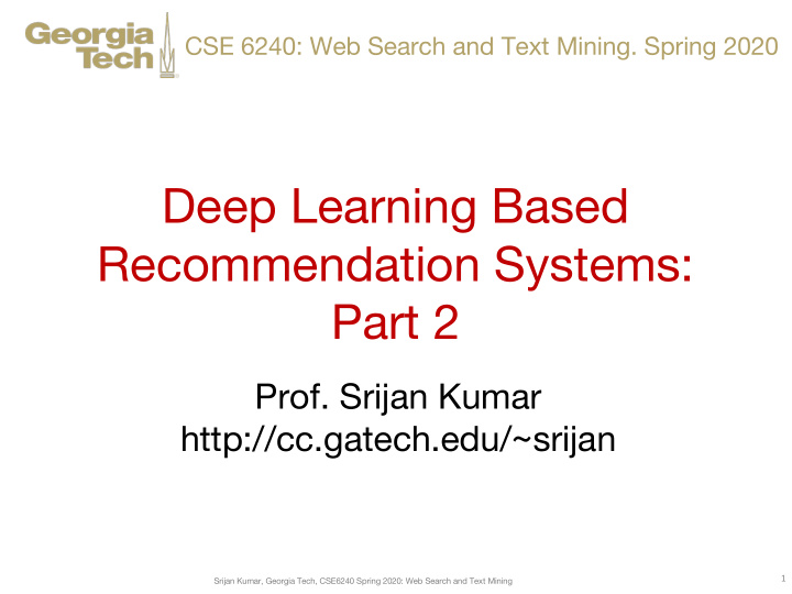 deep learning based recommendation systems part 2