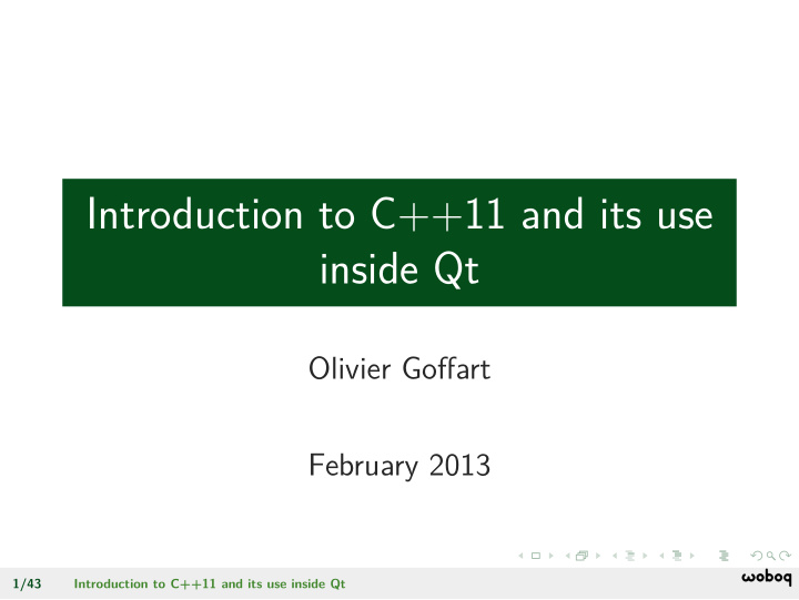 introduction to c 11 and its use inside qt