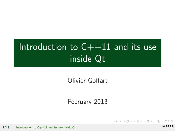 introduction to c 11 and its use inside qt
