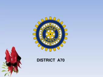DISTRICT  A70  Inner Wheel  Inner Wheel is one of the largest womens  voluntary organizations in
