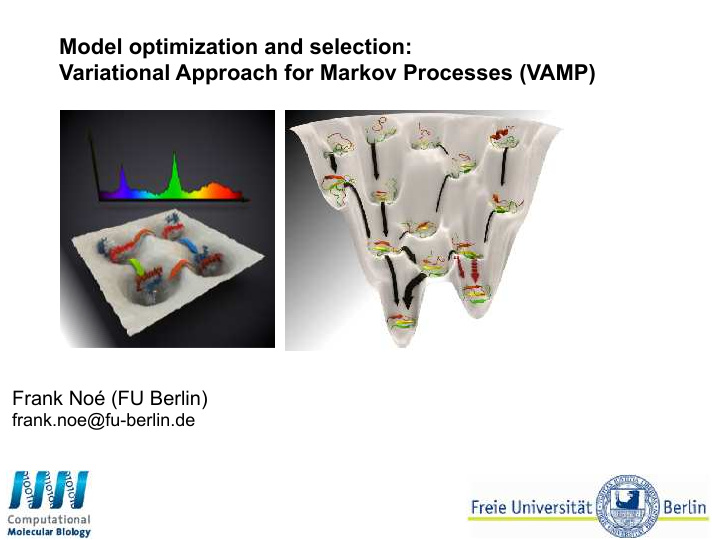 model optimization and selection variational approach for