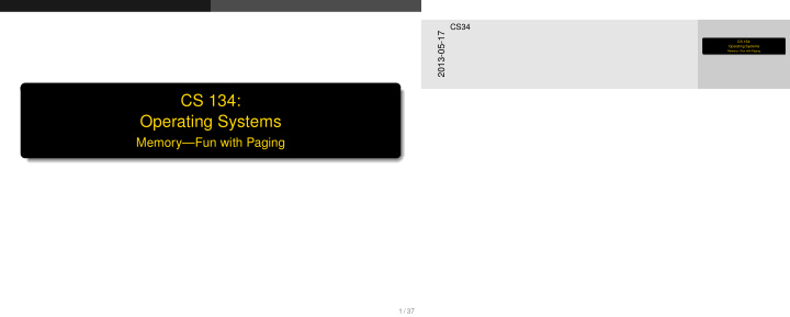 cs 134 operating systems