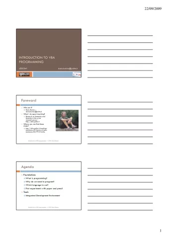 Foreword  Who am I?  Dario Bonino   dario.bonino@polito.it  What I do apart teaching?