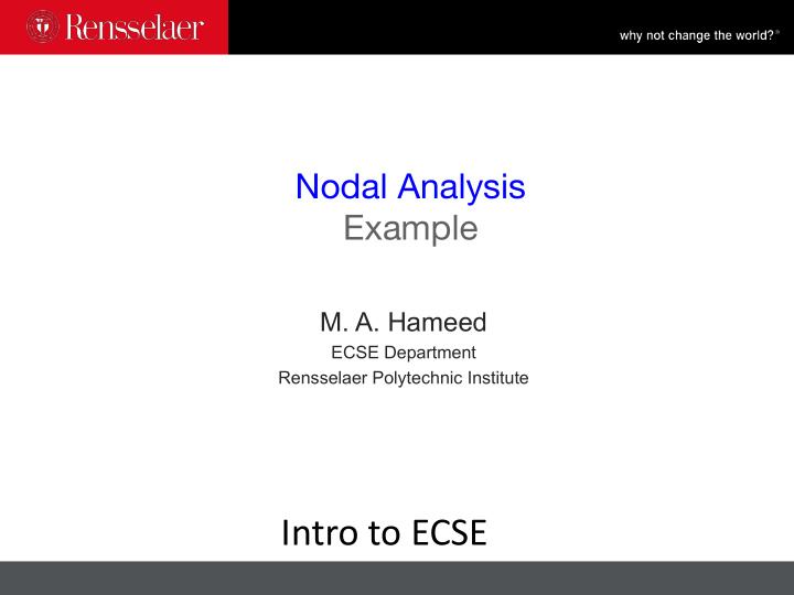 identifying nodes