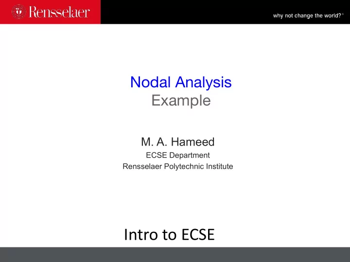 identifying nodes