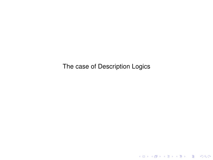 the case of description logics fuzzy dls