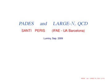 Introduction  Q uantum C hromo D ynamics is a Yang-Mills theory with fermions, based on local SU