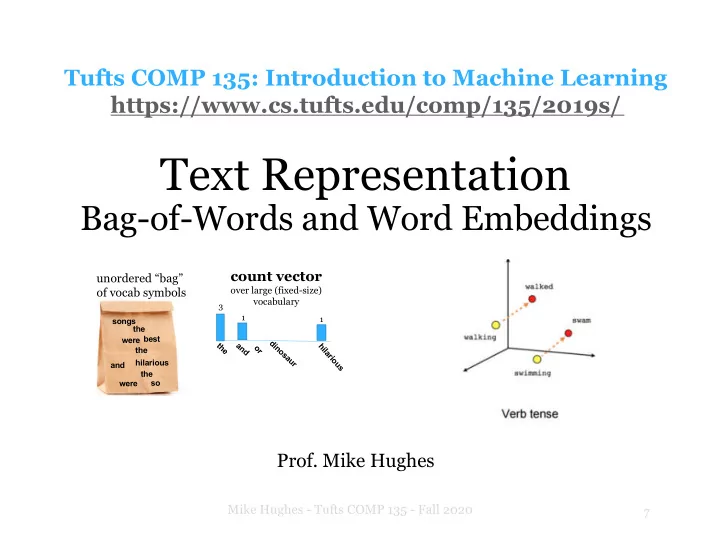 text representation