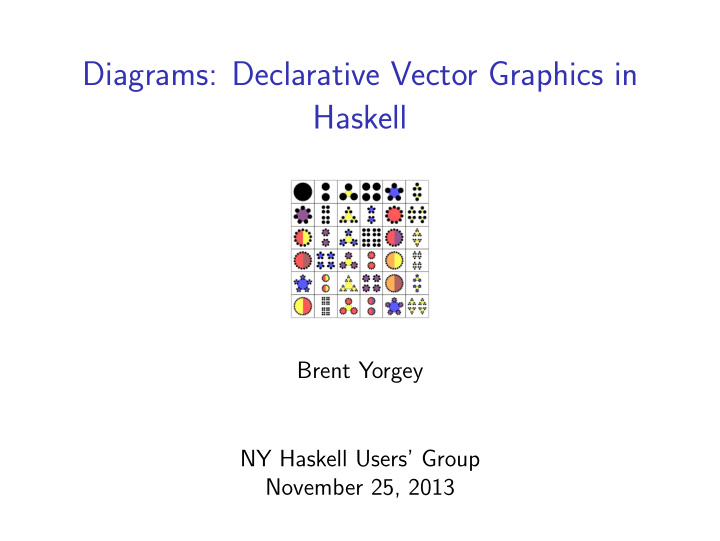 diagrams declarative vector graphics in haskell
