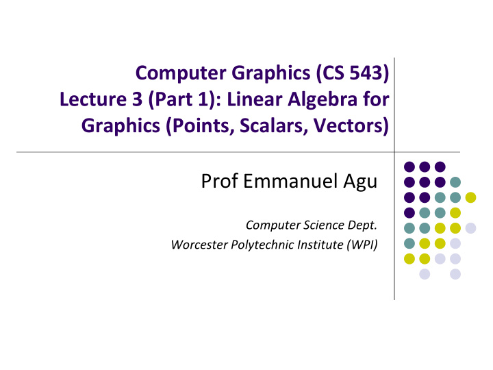 computer graphics cs 543