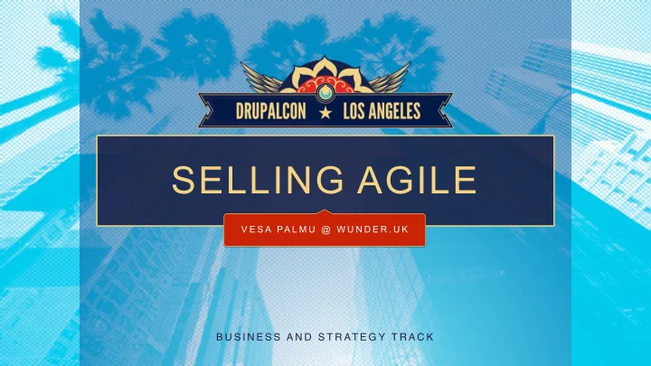 selling agile