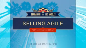 SELLING AGILE  V E S A PA L M U  @  W U N D E R . U K  B U S I N E S S  A N D  S T R AT E G Y  T R