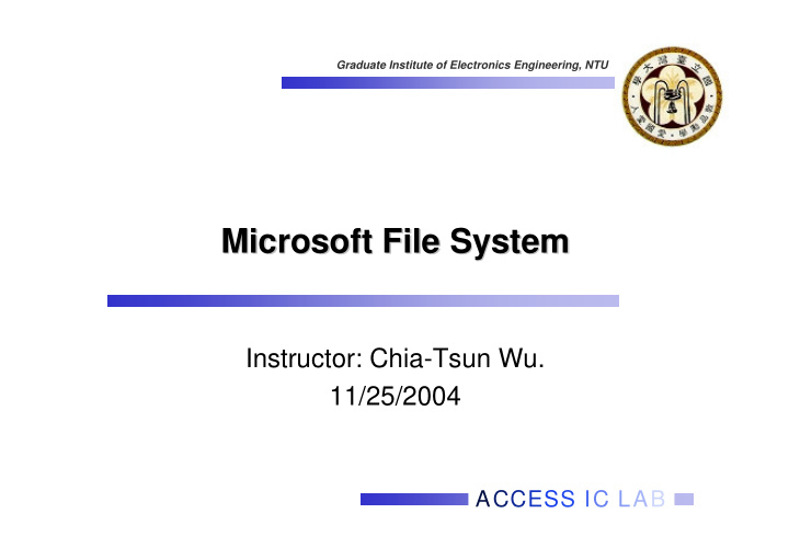 microsoft file system microsoft file system