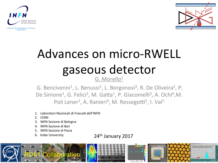 advances on micro rwell gaseous detector