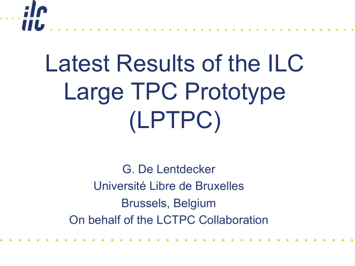 latest results of the ilc large tpc prototype lptpc
