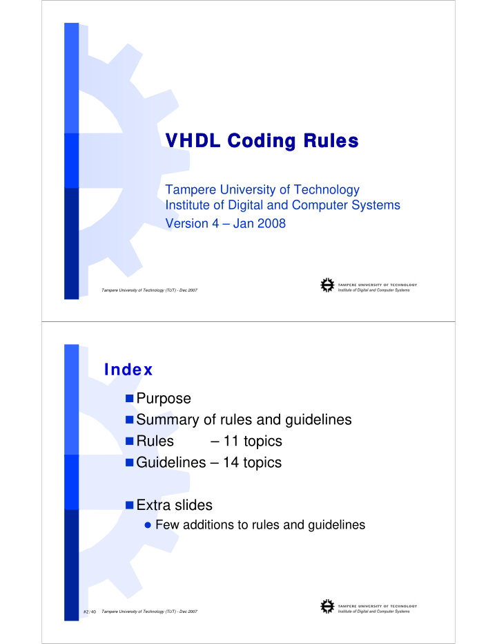 vhdl coding rules vhdl coding rules