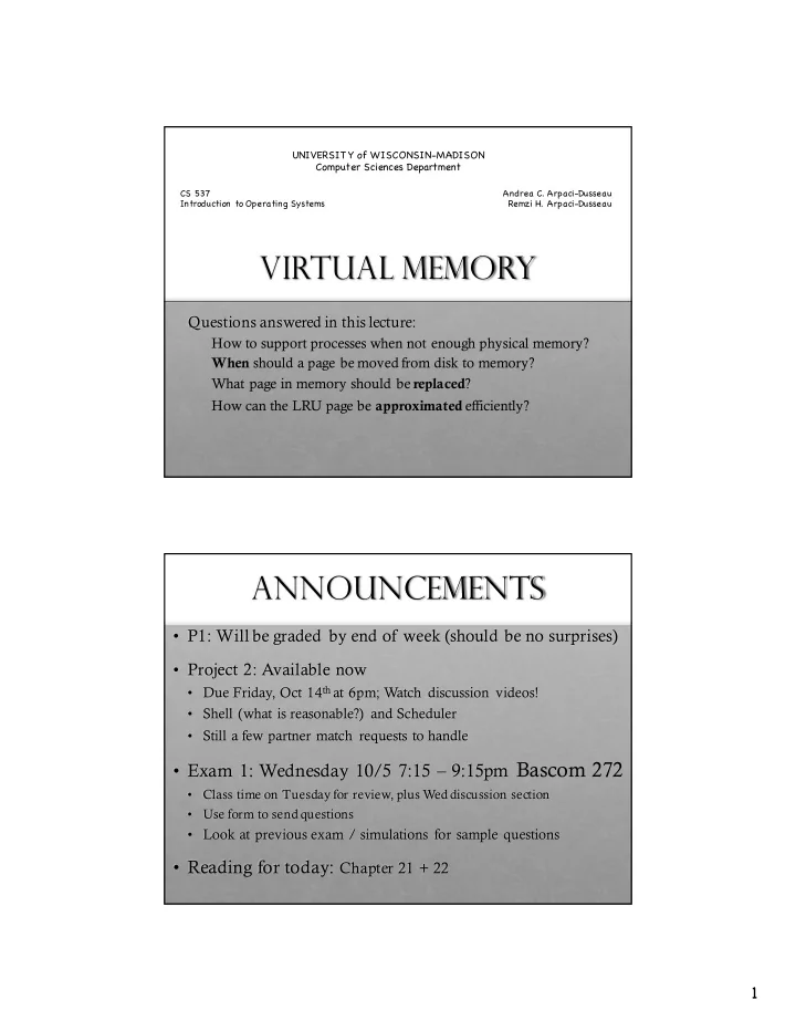 virtual memory