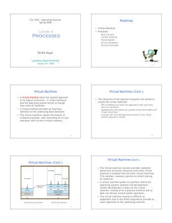 Processes   Basic Concepts   Context Switching   Process Queues   Process Scheduling