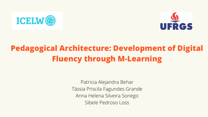 pedagogical architecture development of digital fluency