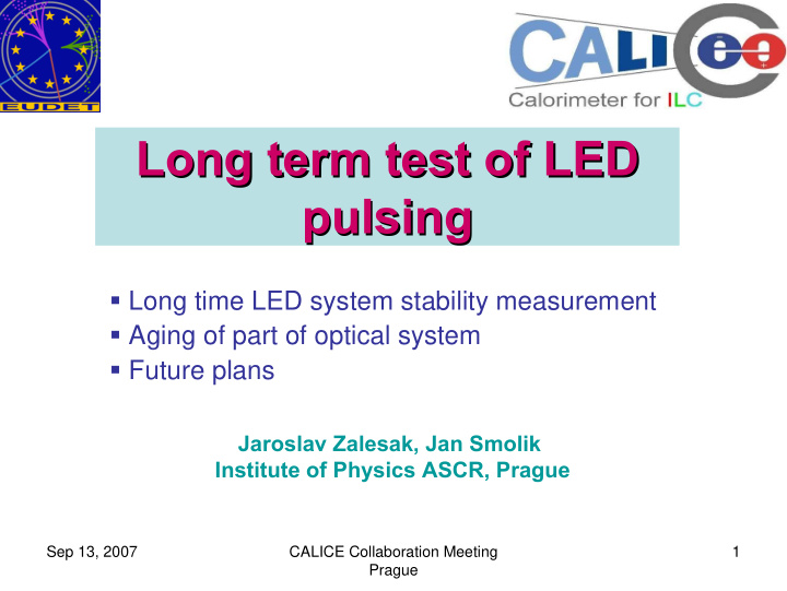 long term test of led long term test of led pulsing