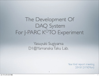 the development of daq system for j parc k o to experiment