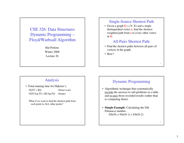 cse 326 data structures