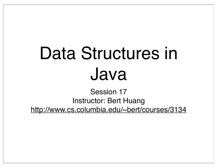 data structures in java