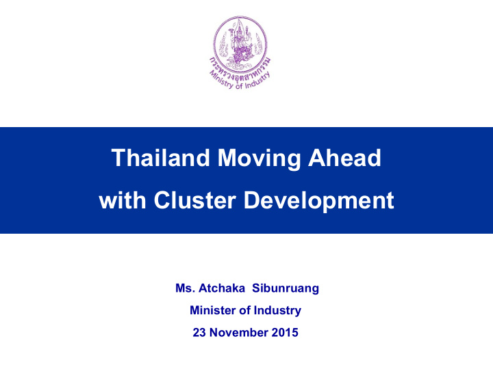 with cluster development