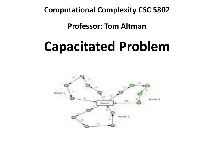 capacitated problem