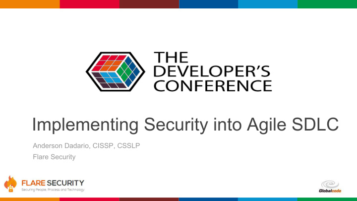 implementing security into agile sdlc