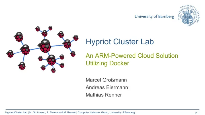 hypriot cluster lab