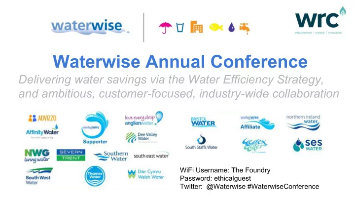 waterwise annual conference
