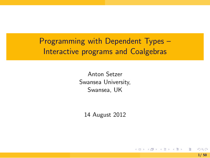 programming with dependent types interactive programs and