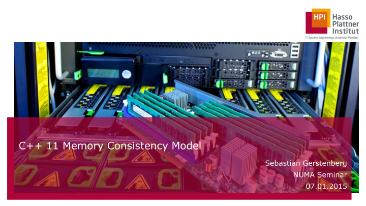 c 11 memory consistency model