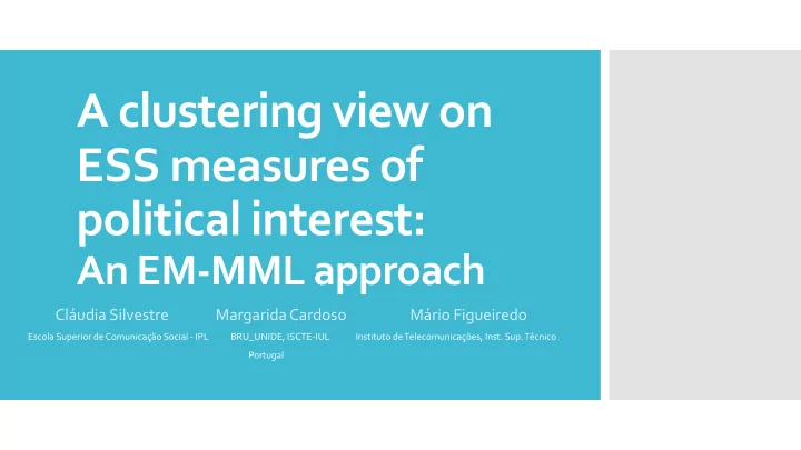 ess measures of