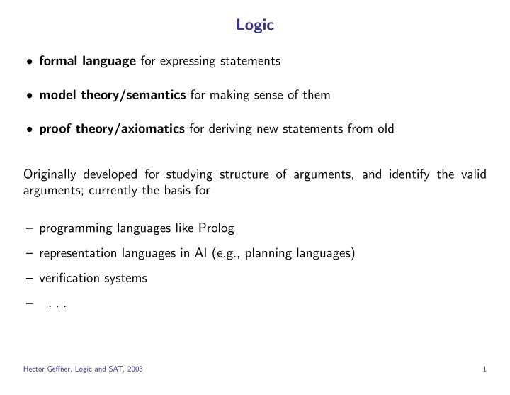 logic