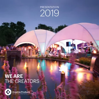 2019  WE ARE  THE CREATORS  STRUCTURES  ELEMENTS  DECKING  CREATIVE  STRUCTURES  THE PERFECT