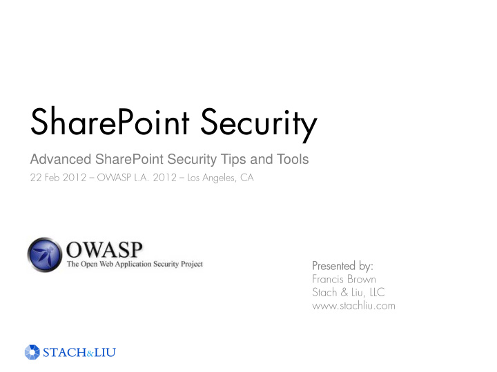 sharepoint security