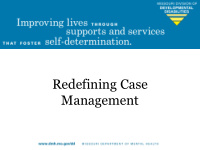 redefining case management redefining case management