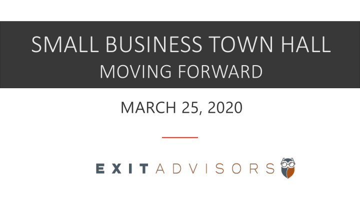 small business town hall