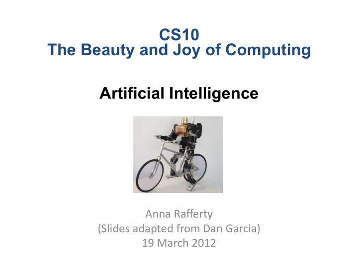 cs10 the beauty and joy of computing