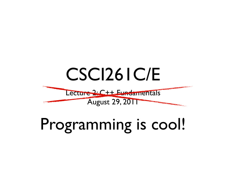 csci261c e