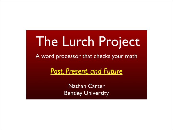 the lurch project